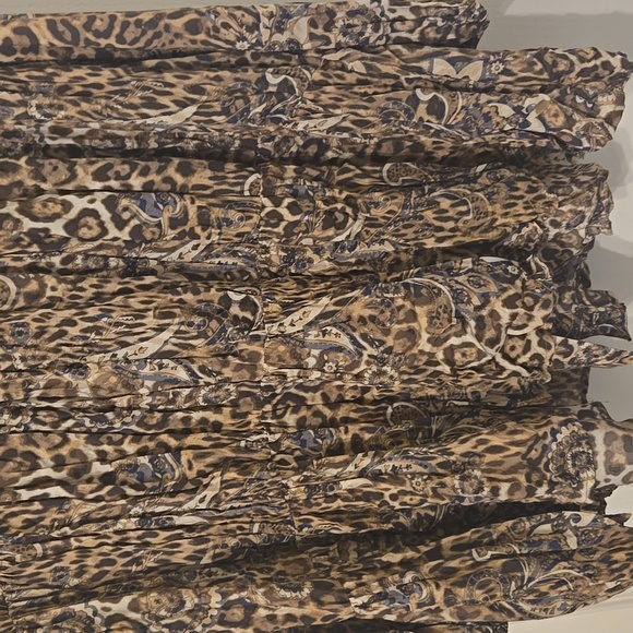 Gil's Denim & Clothing Bar Olivaceous Animal Print Button Up  Mini Dress - Picture 8 of 11